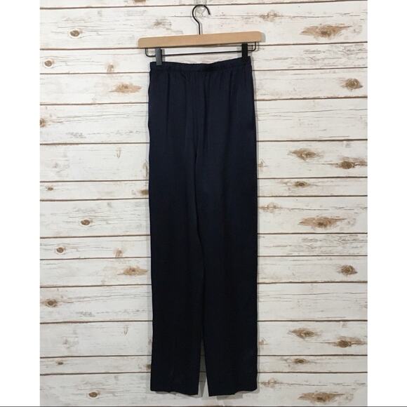 Calvin Klein Vintage Silk Pants - Blue - 6 - Picture 9 of 11